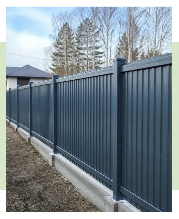 Установка металлического забора в Анапе по цене от 1558 р. | ЗаборЭксеперт-Нпа