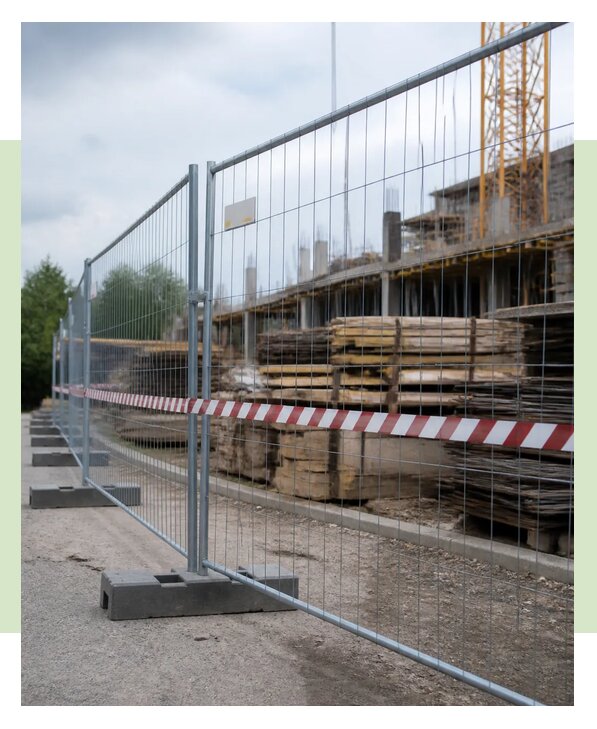 Временное ограждение строительной площадки в Анапе
